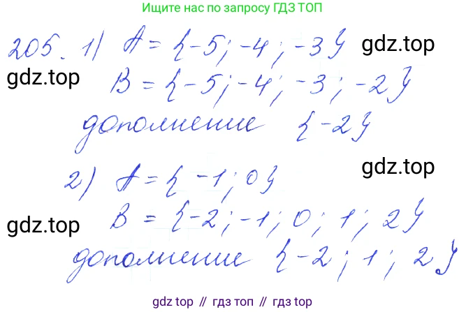 ГДЗ Алгебра, 10 класс Учебник, авторы: Колягин Юрий Михайлович, Ткачева Мария Владимировна, Федорова Надежда Евгеньевна, Шабунин Михаил Иванович, издательство Просвещение, Москва, 2014, голубого цвета, страница 68, номер 205, Решение 2