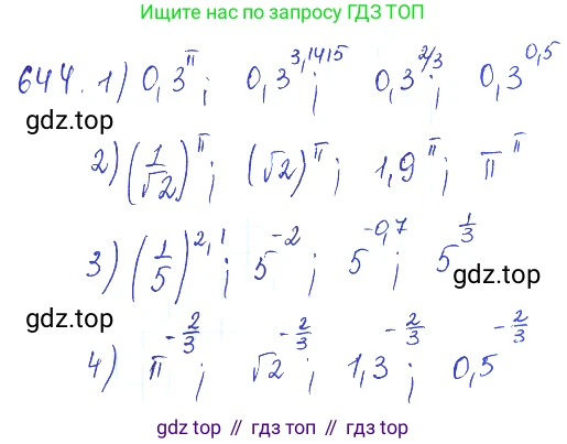 ГДЗ Алгебра, 10 класс Учебник, авторы: Колягин Юрий Михайлович, Ткачева Мария Владимировна, Федорова Надежда Евгеньевна, Шабунин Михаил Иванович, издательство Просвещение, Москва, 2014, голубого цвета, страница 215, номер 644, Решение 2