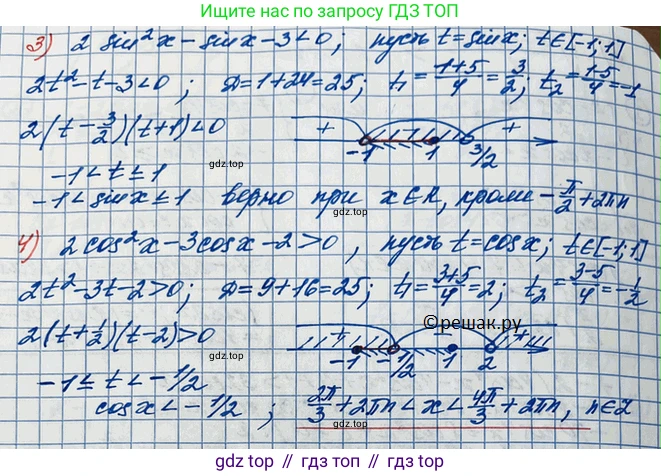 ГДЗ Алгебра, 10 класс Учебник, авторы: Колягин Юрий Михайлович, Ткачева Мария Владимировна, Федорова Надежда Евгеньевна, Шабунин Михаил Иванович, издательство Просвещение, Москва, 2014, голубого цвета, страница 352, номер 1227, Решение 3 (продолжение 2)