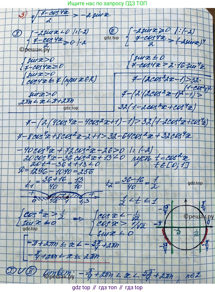 ГДЗ Алгебра, 10 класс Учебник, авторы: Колягин Юрий Михайлович, Ткачева Мария Владимировна, Федорова Надежда Евгеньевна, Шабунин Михаил Иванович, издательство Просвещение, Москва, 2014, голубого цвета, страница 352, номер 1228, Решение 3 (продолжение 3)