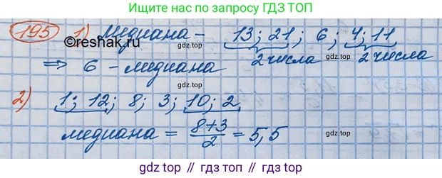 ГДЗ Алгебра, 10 класс Учебник, авторы: Колягин Юрий Михайлович, Ткачева Мария Владимировна, Федорова Надежда Евгеньевна, Шабунин Михаил Иванович, издательство Просвещение, Москва, 2014, голубого цвета, страница 63, номер 195, Решение 3