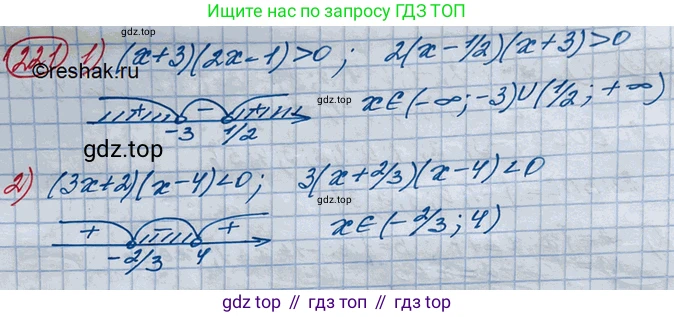 ГДЗ Алгебра, 10 класс Учебник, авторы: Колягин Юрий Михайлович, Ткачева Мария Владимировна, Федорова Надежда Евгеньевна, Шабунин Михаил Иванович, издательство Просвещение, Москва, 2014, голубого цвета, страница 70, номер 221, Решение 3