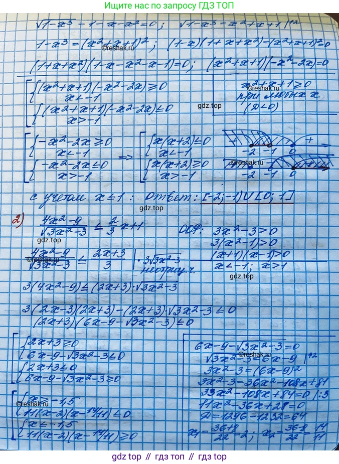 ГДЗ Алгебра, 10 класс Учебник, авторы: Колягин Юрий Михайлович, Ткачева Мария Владимировна, Федорова Надежда Евгеньевна, Шабунин Михаил Иванович, издательство Просвещение, Москва, 2014, голубого цвета, страница 213, номер 633, Решение 3 (продолжение 2)