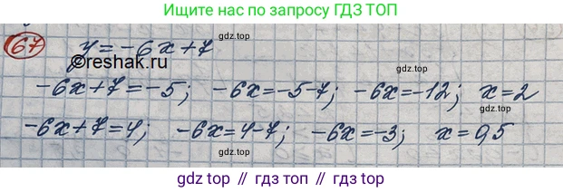 ГДЗ Алгебра, 10 класс Учебник, авторы: Колягин Юрий Михайлович, Ткачева Мария Владимировна, Федорова Надежда Евгеньевна, Шабунин Михаил Иванович, издательство Просвещение, Москва, 2014, голубого цвета, страница 28, номер 67, Решение 3