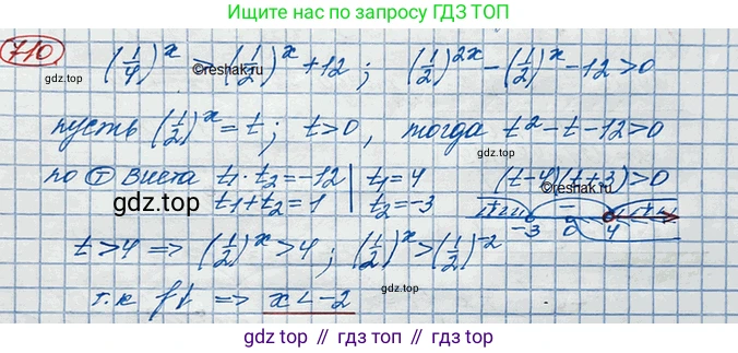 ГДЗ Алгебра, 10 класс Учебник, авторы: Колягин Юрий Михайлович, Ткачева Мария Владимировна, Федорова Надежда Евгеньевна, Шабунин Михаил Иванович, издательство Просвещение, Москва, 2014, голубого цвета, страница 233, номер 710, Решение 3