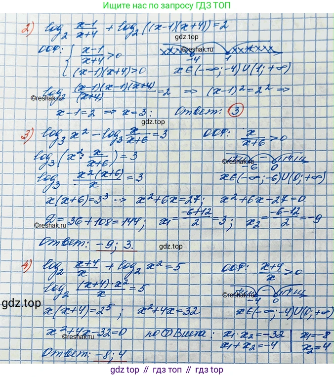 ГДЗ Алгебра, 10 класс Учебник, авторы: Колягин Юрий Михайлович, Ткачева Мария Владимировна, Федорова Надежда Евгеньевна, Шабунин Михаил Иванович, издательство Просвещение, Москва, 2014, голубого цвета, страница 260, номер 847, Решение 3 (продолжение 2)