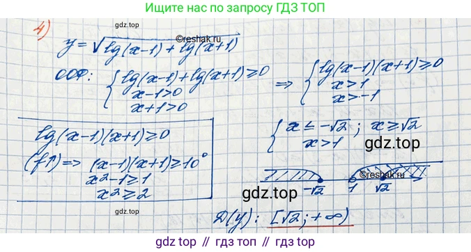 ГДЗ Алгебра, 10 класс Учебник, авторы: Колягин Юрий Михайлович, Ткачева Мария Владимировна, Федорова Надежда Евгеньевна, Шабунин Михаил Иванович, издательство Просвещение, Москва, 2014, голубого цвета, страница 263, номер 868, Решение 3 (продолжение 2)