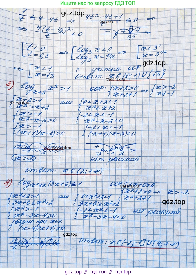 ГДЗ Алгебра, 10 класс Учебник, авторы: Колягин Юрий Михайлович, Ткачева Мария Владимировна, Федорова Надежда Евгеньевна, Шабунин Михаил Иванович, издательство Просвещение, Москва, 2014, голубого цвета, страница 267, номер 908, Решение 3 (продолжение 2)
