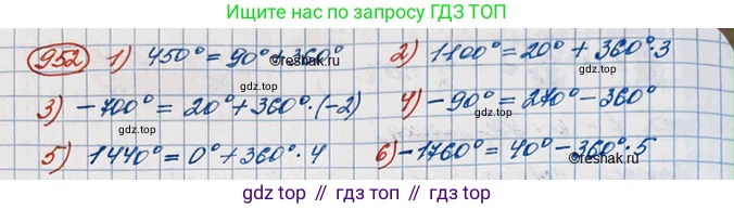 ГДЗ Алгебра, 10 класс Учебник, авторы: Колягин Юрий Михайлович, Ткачева Мария Владимировна, Федорова Надежда Евгеньевна, Шабунин Михаил Иванович, издательство Просвещение, Москва, 2014, голубого цвета, страница 280, номер 952, Решение 3