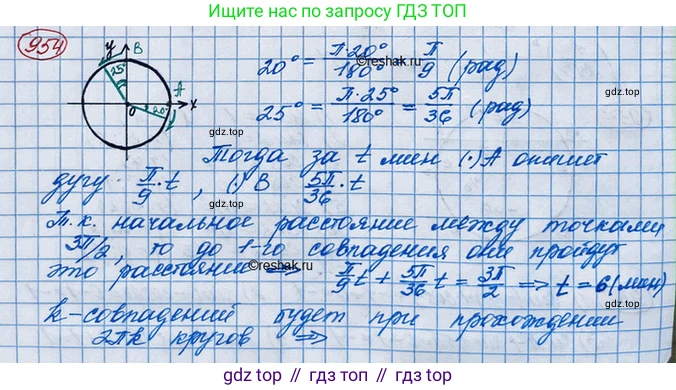 ГДЗ Алгебра, 10 класс Учебник, авторы: Колягин Юрий Михайлович, Ткачева Мария Владимировна, Федорова Надежда Евгеньевна, Шабунин Михаил Иванович, издательство Просвещение, Москва, 2014, голубого цвета, страница 281, номер 954, Решение 3