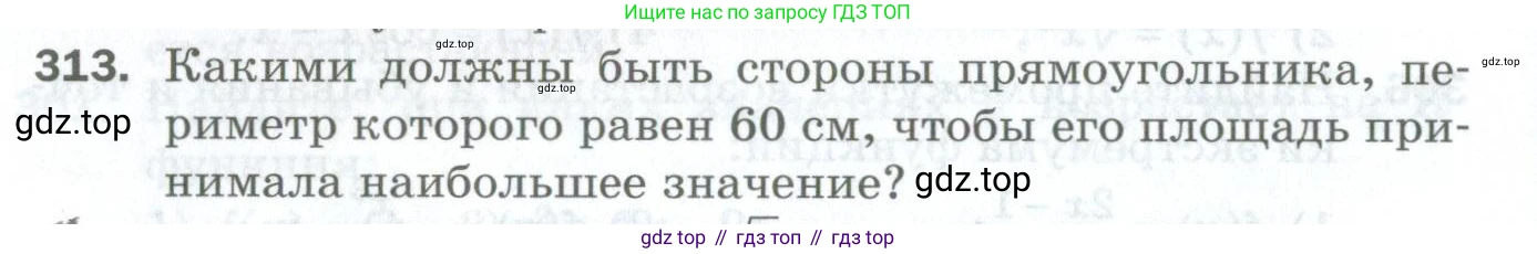 ГДЗ Алгебра, 10 класс Дидактические материалы, авторы: Мерзляк Аркадий Григорьевич, Полонский Виталий Борисович, Рябинович Ефим Михайлович, Якир Михаил Семёнович, издательство Просвещение, Москва, 2020, страница 54, номер 313, Условие