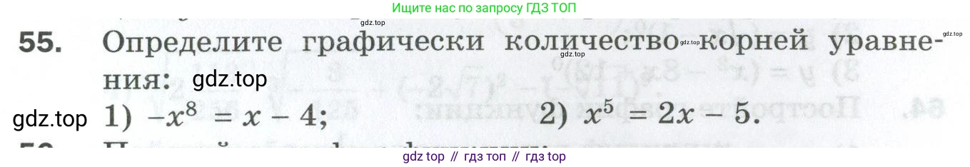 ГДЗ Алгебра, 10 класс Дидактические материалы, авторы: Мерзляк Аркадий Григорьевич, Полонский Виталий Борисович, Рябинович Ефим Михайлович, Якир Михаил Семёнович, издательство Просвещение, Москва, 2020, страница 13, номер 55, Условие