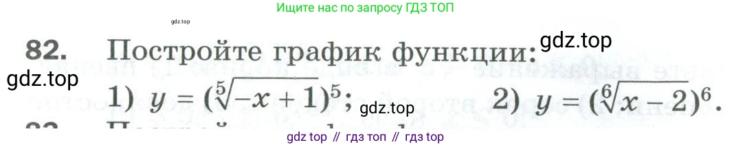 ГДЗ Алгебра, 10 класс Дидактические материалы, авторы: Мерзляк Аркадий Григорьевич, Полонский Виталий Борисович, Рябинович Ефим Михайлович, Якир Михаил Семёнович, издательство Просвещение, Москва, 2020, страница 17, номер 82, Условие