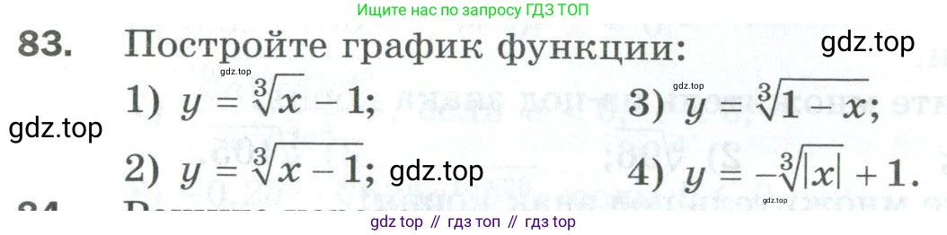 ГДЗ Алгебра, 10 класс Дидактические материалы, авторы: Мерзляк Аркадий Григорьевич, Полонский Виталий Борисович, Рябинович Ефим Михайлович, Якир Михаил Семёнович, издательство Просвещение, Москва, 2020, страница 17, номер 83, Условие