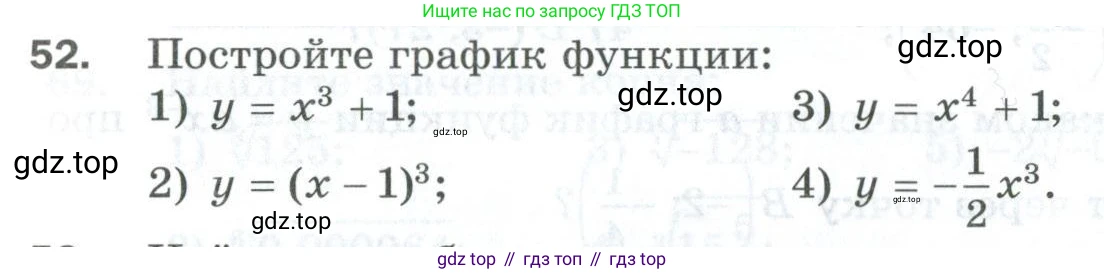 ГДЗ Алгебра, 10 класс Дидактические материалы, авторы: Мерзляк Аркадий Григорьевич, Полонский Виталий Борисович, Рябинович Ефим Михайлович, Якир Михаил Семёнович, издательство Просвещение, Москва, 2020, страница 65, номер 52, Условие