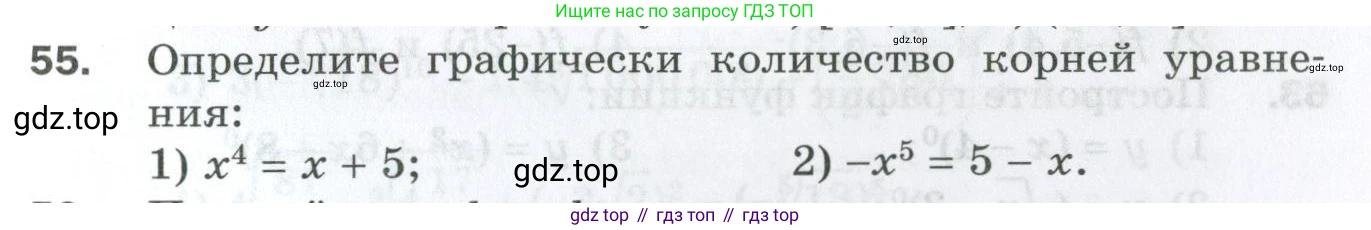 ГДЗ Алгебра, 10 класс Дидактические материалы, авторы: Мерзляк Аркадий Григорьевич, Полонский Виталий Борисович, Рябинович Ефим Михайлович, Якир Михаил Семёнович, издательство Просвещение, Москва, 2020, страница 65, номер 55, Условие