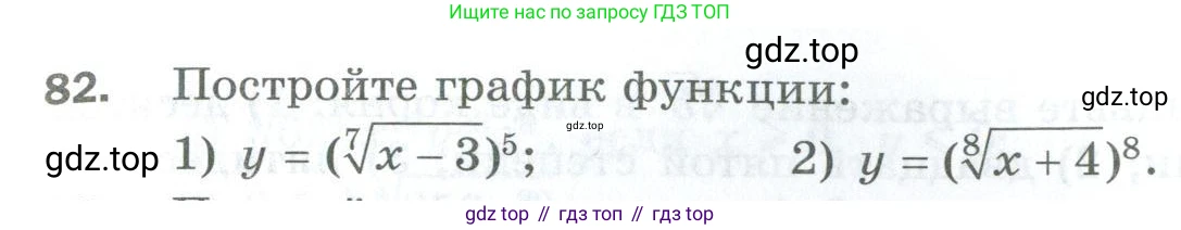 ГДЗ Алгебра, 10 класс Дидактические материалы, авторы: Мерзляк Аркадий Григорьевич, Полонский Виталий Борисович, Рябинович Ефим Михайлович, Якир Михаил Семёнович, издательство Просвещение, Москва, 2020, страница 69, номер 82, Условие