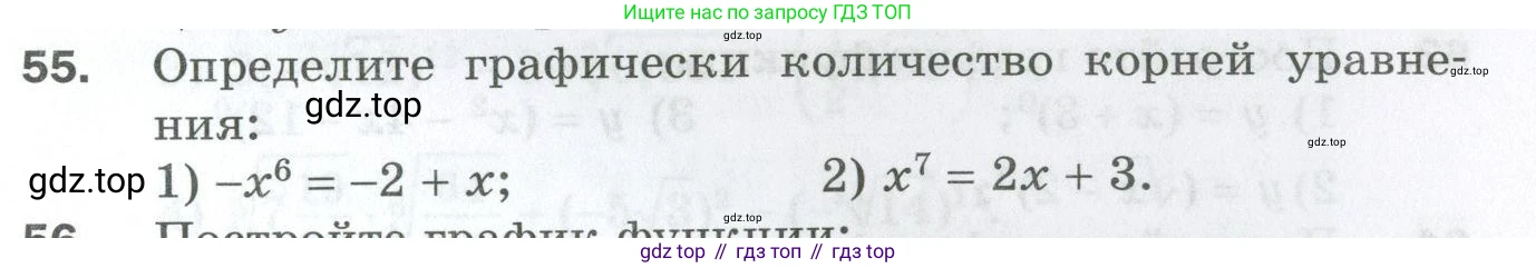 ГДЗ Алгебра, 10 класс Дидактические материалы, авторы: Мерзляк Аркадий Григорьевич, Полонский Виталий Борисович, Рябинович Ефим Михайлович, Якир Михаил Семёнович, издательство Просвещение, Москва, 2020, страница 117, номер 55, Условие