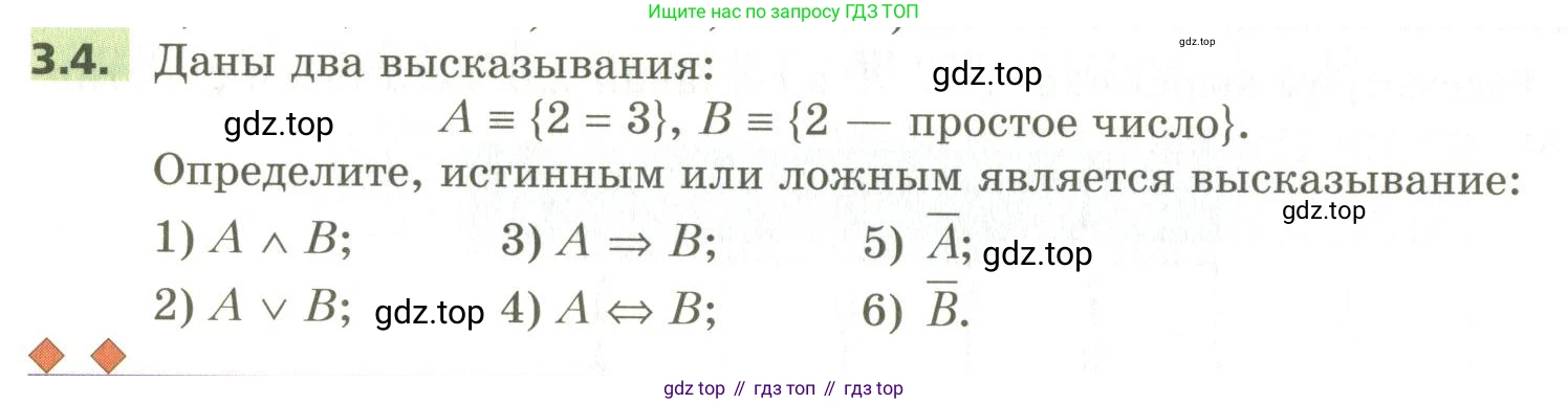 ГДЗ Алгебра, 10 класс Учебник, авторы: Мерзляк Аркадий Григорьевич, Номировский Дмитрий Анатольевич, Поляков Виталий Михайлович, издательство Вентана-граф, Москва, 2017, розового цвета, страница 28, номер 3.4, Условие