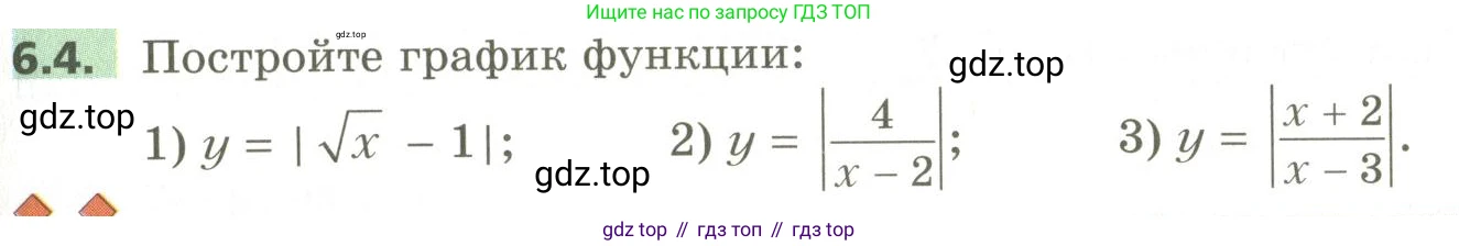 ГДЗ Алгебра, 10 класс Учебник, авторы: Мерзляк Аркадий Григорьевич, Номировский Дмитрий Анатольевич, Поляков Виталий Михайлович, издательство Вентана-граф, Москва, 2017, розового цвета, страница 59, номер 6.4, Условие