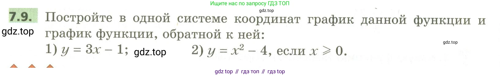 ГДЗ Алгебра, 10 класс Учебник, авторы: Мерзляк Аркадий Григорьевич, Номировский Дмитрий Анатольевич, Поляков Виталий Михайлович, издательство Вентана-граф, Москва, 2017, розового цвета, страница 66, номер 7.9, Условие