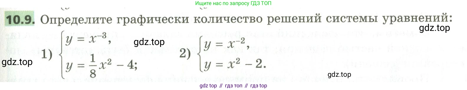 ГДЗ Алгебра, 10 класс Учебник, авторы: Мерзляк Аркадий Григорьевич, Номировский Дмитрий Анатольевич, Поляков Виталий Михайлович, издательство Вентана-граф, Москва, 2017, розового цвета, страница 83, номер 10.9, Условие