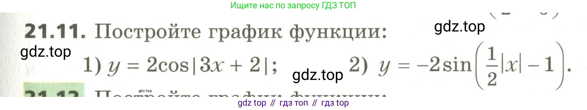 ГДЗ Алгебра, 10 класс Учебник, авторы: Мерзляк Аркадий Григорьевич, Номировский Дмитрий Анатольевич, Поляков Виталий Михайлович, издательство Вентана-граф, Москва, 2017, розового цвета, страница 163, номер 21.11, Условие