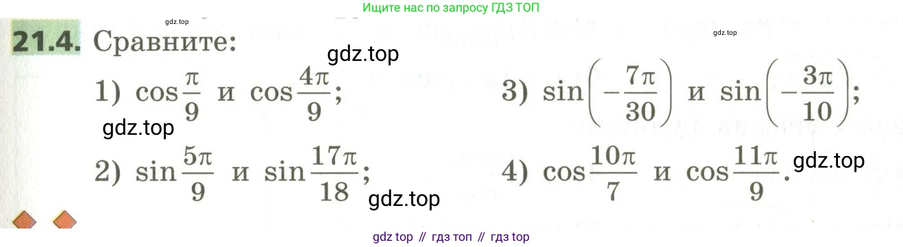ГДЗ Алгебра, 10 класс Учебник, авторы: Мерзляк Аркадий Григорьевич, Номировский Дмитрий Анатольевич, Поляков Виталий Михайлович, издательство Вентана-граф, Москва, 2017, розового цвета, страница 163, номер 21.4, Условие