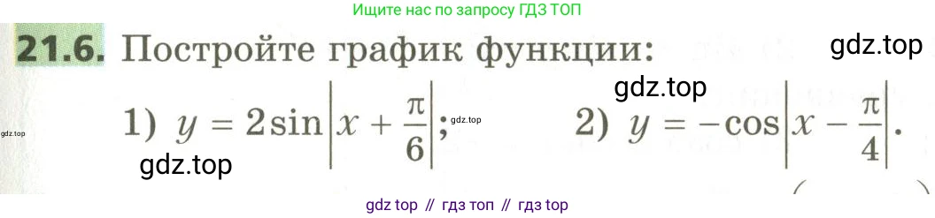 ГДЗ Алгебра, 10 класс Учебник, авторы: Мерзляк Аркадий Григорьевич, Номировский Дмитрий Анатольевич, Поляков Виталий Михайлович, издательство Вентана-граф, Москва, 2017, розового цвета, страница 163, номер 21.6, Условие