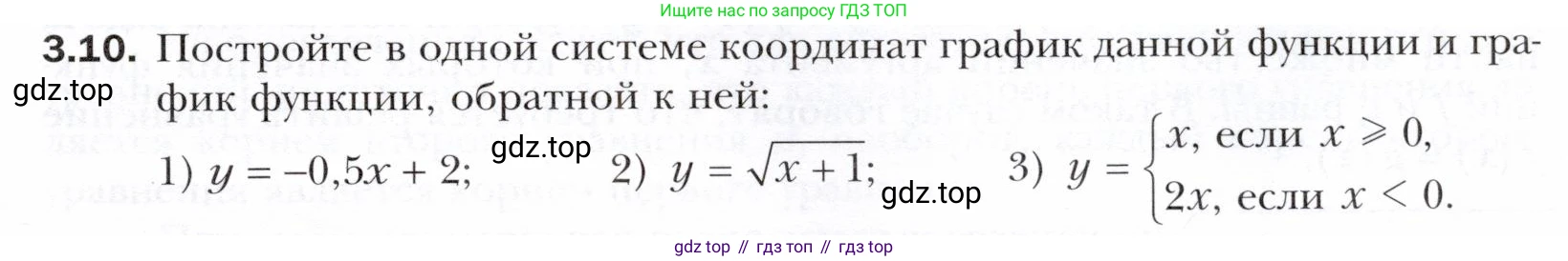 ГДЗ Алгебра, 10 класс Учебник, авторы: Мерзляк Аркадий Григорьевич, Номировский Дмитрий Анатольевич, Полонский Виталий Борисович, Якир Михаил Семёнович, издательство Просвещение, Москва, 2021, страница 27, номер 3.10, Условие