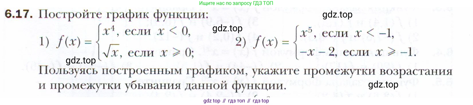 ГДЗ Алгебра, 10 класс Учебник, авторы: Мерзляк Аркадий Григорьевич, Номировский Дмитрий Анатольевич, Полонский Виталий Борисович, Якир Михаил Семёнович, издательство Просвещение, Москва, 2021, страница 54, номер 6.17, Условие