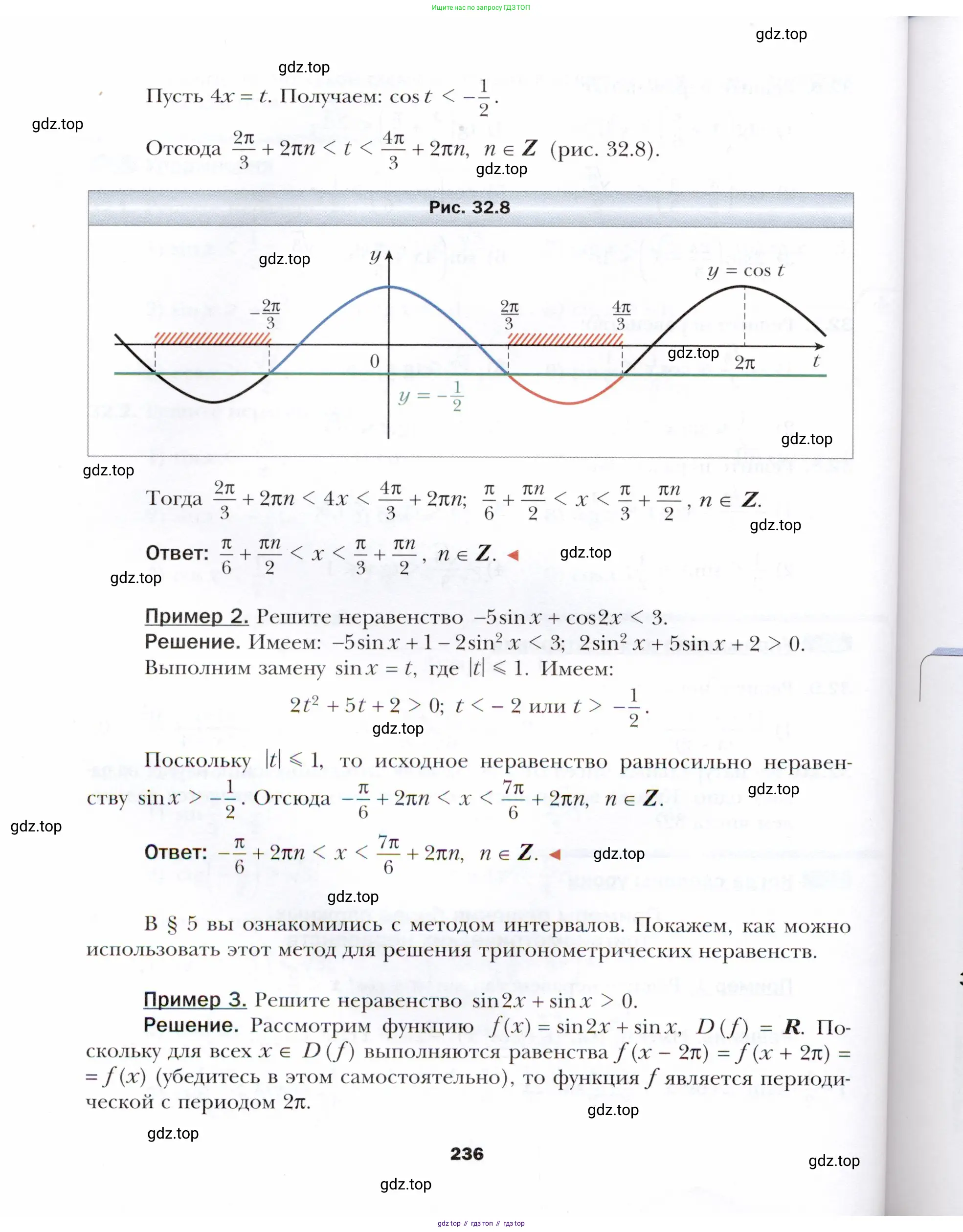Алгебра, 10 класс Учебник, авторы: Мерзляк Аркадий Григорьевич, Номировский Дмитрий Анатольевич, Полонский Виталий Борисович, Якир Михаил Семёнович, издательство Просвещение, Москва, 2021, страница 236