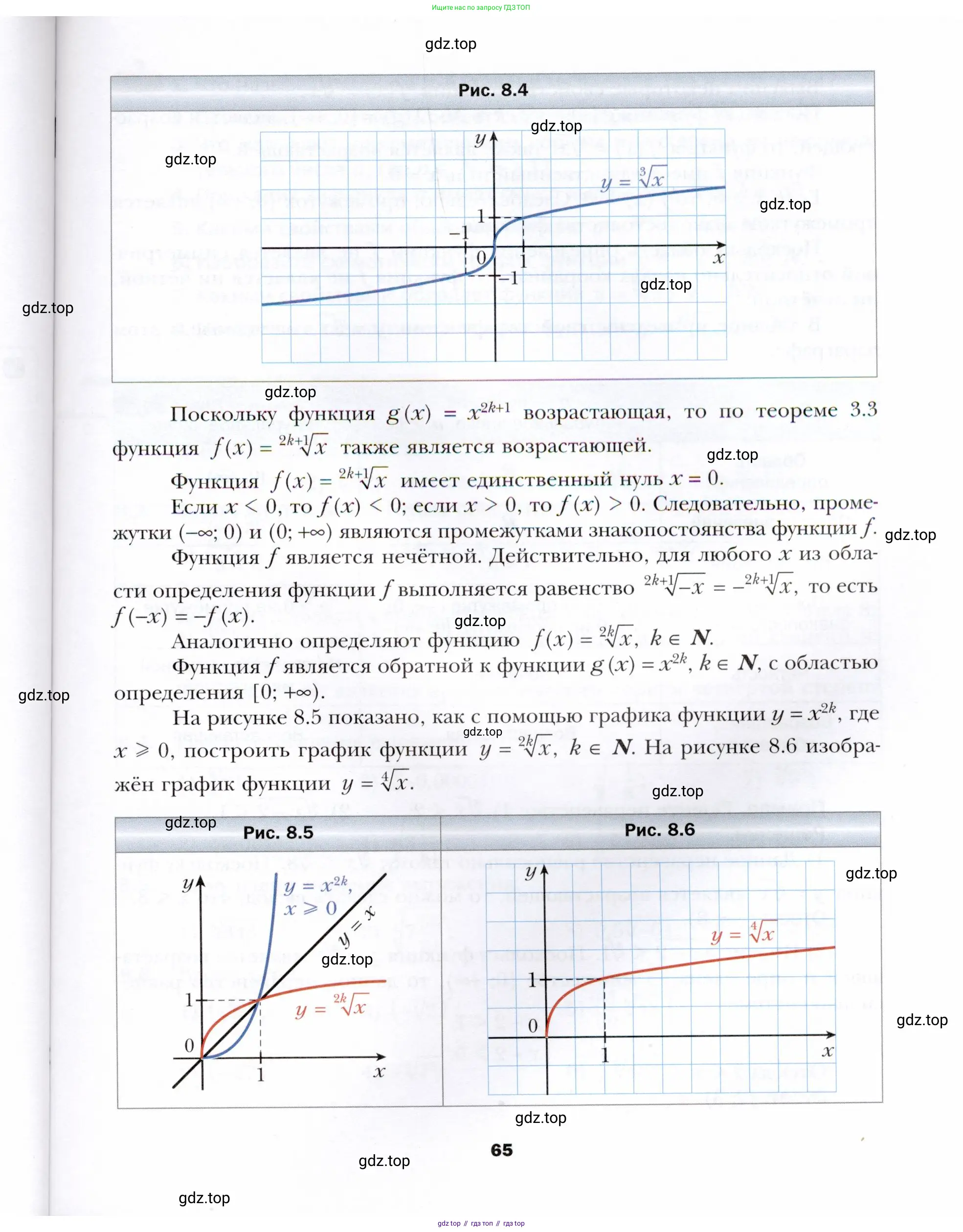 Алгебра, 10 класс Учебник, авторы: Мерзляк Аркадий Григорьевич, Номировский Дмитрий Анатольевич, Полонский Виталий Борисович, Якир Михаил Семёнович, издательство Просвещение, Москва, 2021, страница 65