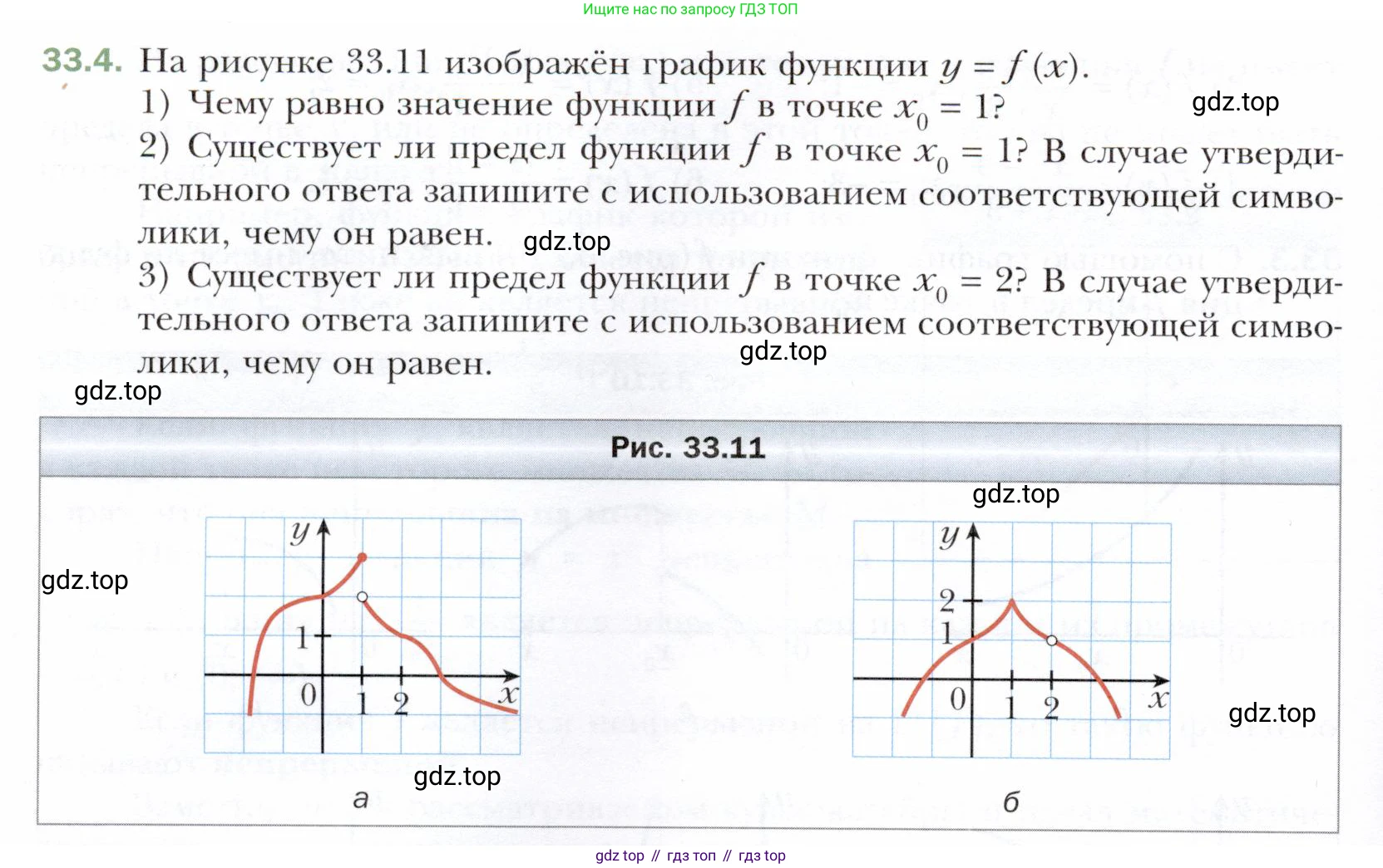 ГДЗ Алгебра, 10 класс Учебник, авторы: Мерзляк Аркадий Григорьевич, Номировский Дмитрий Анатольевич, Полонский Виталий Борисович, Якир Михаил Семёнович, издательство Просвещение, Москва, 2021, страница 244, номер 33.4, Условие