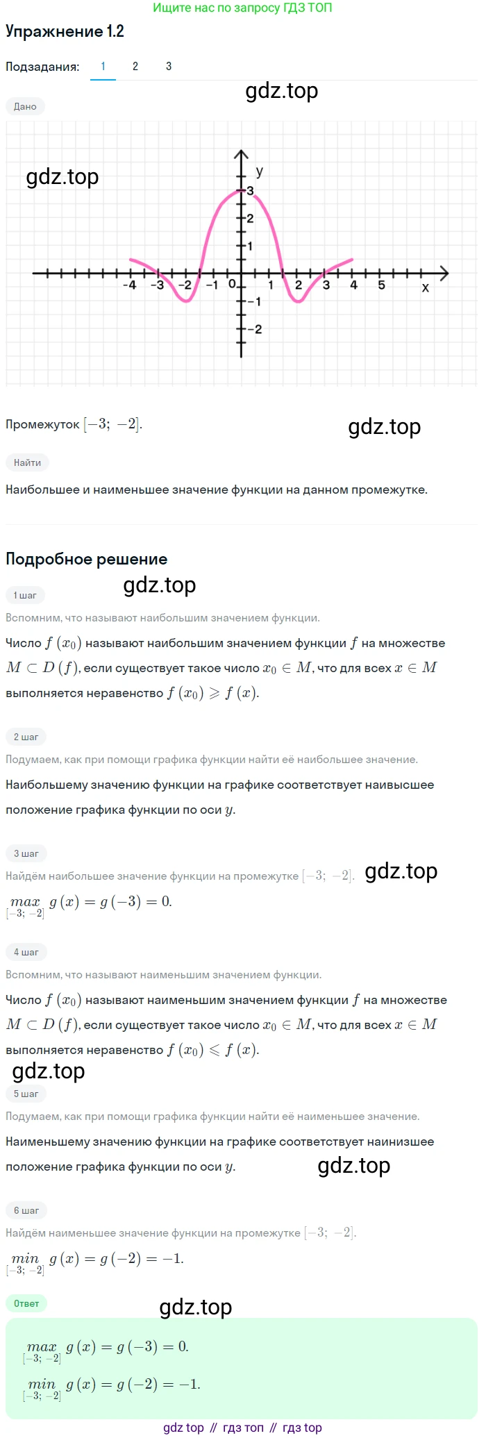 ГДЗ Алгебра, 10 класс Учебник, авторы: Мерзляк Аркадий Григорьевич, Номировский Дмитрий Анатольевич, Полонский Виталий Борисович, Якир Михаил Семёнович, издательство Просвещение, Москва, 2021, страница 10, номер 1.2, Решение 1