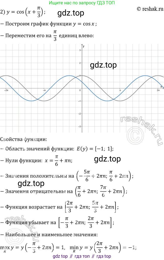 ГДЗ Алгебра, 10 класс Учебник, авторы: Мерзляк Аркадий Григорьевич, Номировский Дмитрий Анатольевич, Полонский Виталий Борисович, Якир Михаил Семёнович, издательство Просвещение, Москва, 2021, страница 142, номер 18.18, Решение 3 (продолжение 2)