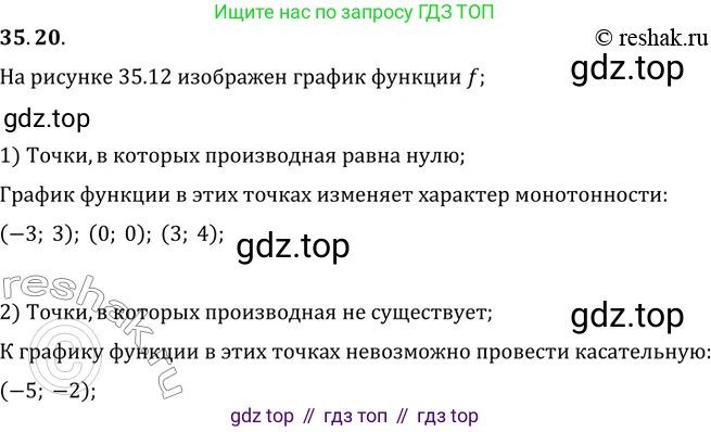 ГДЗ Алгебра, 10 класс Учебник, авторы: Мерзляк Аркадий Григорьевич, Номировский Дмитрий Анатольевич, Полонский Виталий Борисович, Якир Михаил Семёнович, издательство Просвещение, Москва, 2021, страница 260, номер 35.20, Решение 3