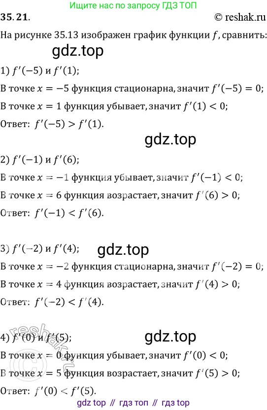 ГДЗ Алгебра, 10 класс Учебник, авторы: Мерзляк Аркадий Григорьевич, Номировский Дмитрий Анатольевич, Полонский Виталий Борисович, Якир Михаил Семёнович, издательство Просвещение, Москва, 2021, страница 260, номер 35.21, Решение 3