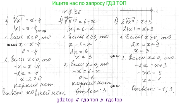 ГДЗ Алгебра, 10 класс Учебник, авторы: Мерзляк Аркадий Григорьевич, Номировский Дмитрий Анатольевич, Полонский Виталий Борисович, Якир Михаил Семёнович, издательство Просвещение, Москва, 2021, страница 78, номер 9.36, Решение 4