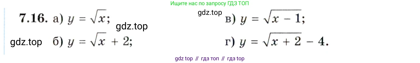 ГДЗ Алгебра, 10 класс Учебник, авторы: Мордкович Александр Григорьевич, Семенов Павел Владимирович, Денищева Лариса Олеговна, Звавич Леонид Исаакович, Корешкова Т А, Мишустина Татьяна Николаевна, Рязановский А Р, издательство Мнемозина, Москва, 2019, Часть 2, страница 46, номер 7.16, Условие