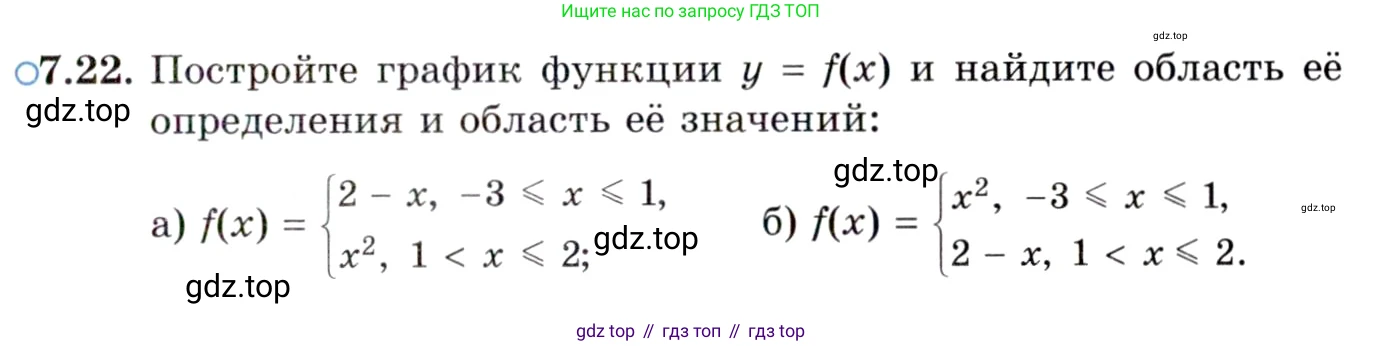 ГДЗ Алгебра, 10 класс Учебник, авторы: Мордкович Александр Григорьевич, Семенов Павел Владимирович, Денищева Лариса Олеговна, Звавич Леонид Исаакович, Корешкова Т А, Мишустина Татьяна Николаевна, Рязановский А Р, издательство Мнемозина, Москва, 2019, Часть 2, страница 47, номер 7.22, Условие