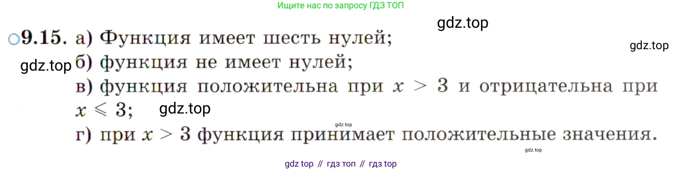 ГДЗ Алгебра, 10 класс Учебник, авторы: Мордкович Александр Григорьевич, Семенов Павел Владимирович, Денищева Лариса Олеговна, Звавич Леонид Исаакович, Корешкова Т А, Мишустина Татьяна Николаевна, Рязановский А Р, издательство Мнемозина, Москва, 2019, Часть 2, страница 69, номер 9.15, Условие