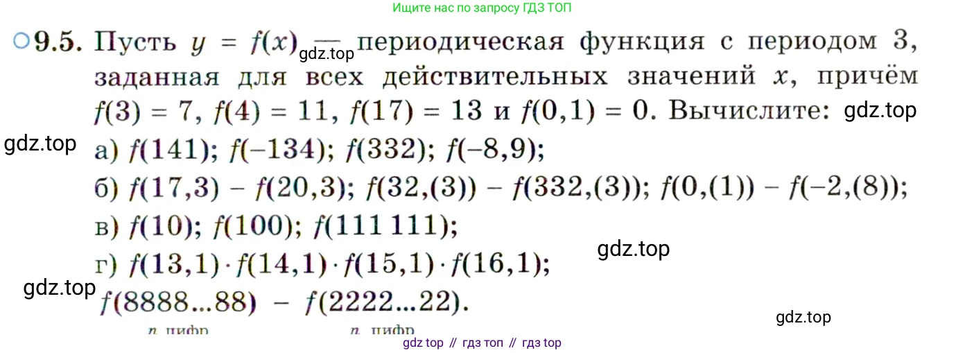ГДЗ Алгебра, 10 класс Учебник, авторы: Мордкович Александр Григорьевич, Семенов Павел Владимирович, Денищева Лариса Олеговна, Звавич Леонид Исаакович, Корешкова Т А, Мишустина Татьяна Николаевна, Рязановский А Р, издательство Мнемозина, Москва, 2019, Часть 2, страница 67, номер 9.5, Условие