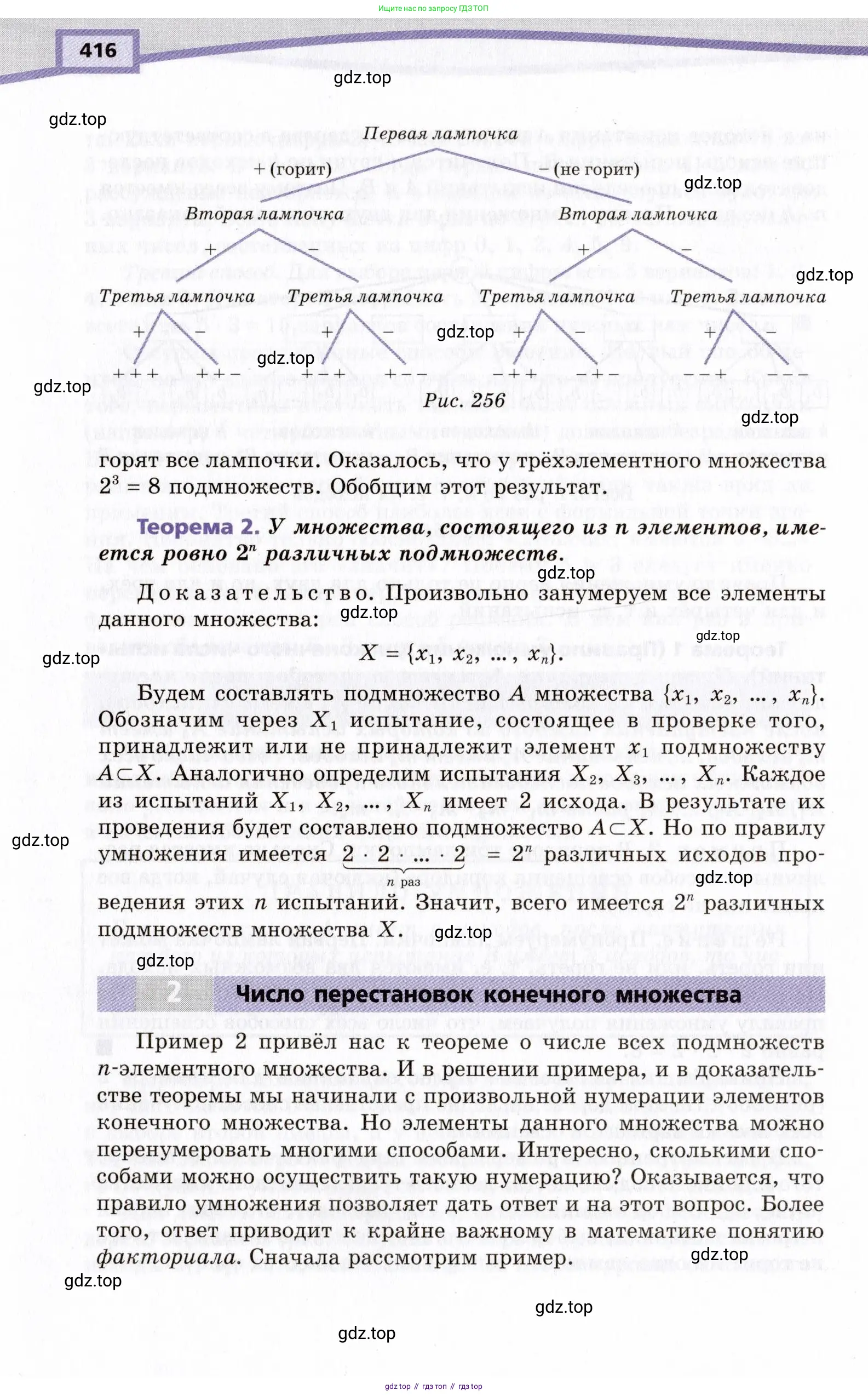 Алгебра, 10 класс Учебник, авторы: Мордкович Александр Григорьевич, Семенов Павел Владимирович, Денищева Лариса Олеговна, Звавич Леонид Исаакович, Корешкова Т А, Мишустина Татьяна Николаевна, Рязановский А Р, издательство Мнемозина, Москва, 2019, страница 416