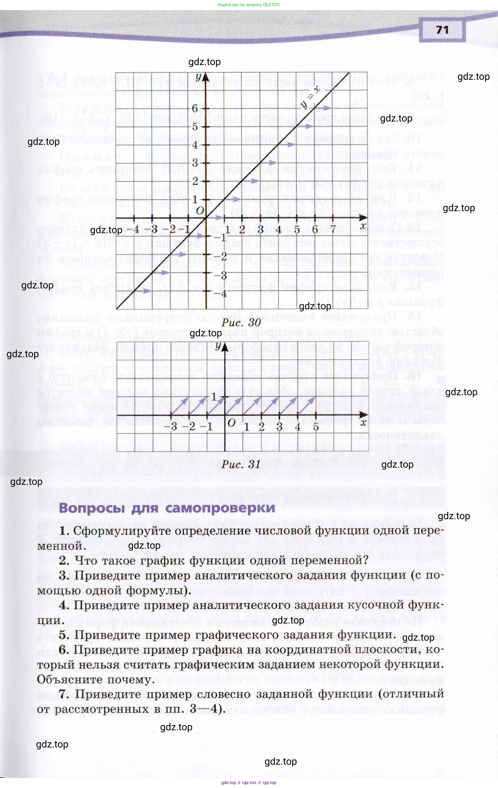 Алгебра, 10 класс Учебник, авторы: Мордкович Александр Григорьевич, Семенов Павел Владимирович, Денищева Лариса Олеговна, Звавич Леонид Исаакович, Корешкова Т А, Мишустина Татьяна Николаевна, Рязановский А Р, издательство Мнемозина, Москва, 2019, Часть 1, страница 71