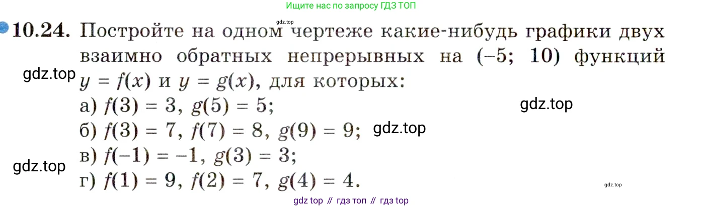 ГДЗ Алгебра, 10 класс Учебник, авторы: Мордкович Александр Григорьевич, Семенов Павел Владимирович, Денищева Лариса Олеговна, Звавич Леонид Исаакович, Корешкова Т А, Мишустина Татьяна Николаевна, Рязановский А Р, издательство Мнемозина, Москва, 2019, Часть 2, страница 78, номер 10.24, Условие