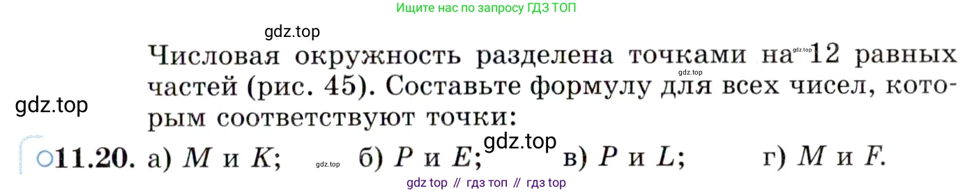 ГДЗ Алгебра, 10 класс Учебник, авторы: Мордкович Александр Григорьевич, Семенов Павел Владимирович, Денищева Лариса Олеговна, Звавич Леонид Исаакович, Корешкова Т А, Мишустина Татьяна Николаевна, Рязановский А Р, издательство Мнемозина, Москва, 2019, Часть 2, страница 83, номер 11.20, Условие