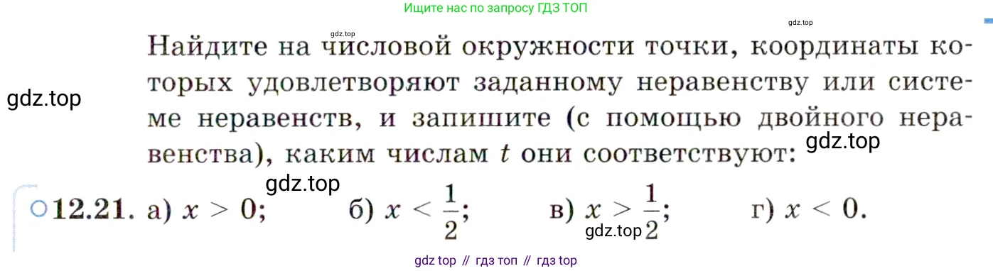 ГДЗ Алгебра, 10 класс Учебник, авторы: Мордкович Александр Григорьевич, Семенов Павел Владимирович, Денищева Лариса Олеговна, Звавич Леонид Исаакович, Корешкова Т А, Мишустина Татьяна Николаевна, Рязановский А Р, издательство Мнемозина, Москва, 2019, Часть 2, страница 87, номер 12.21, Условие