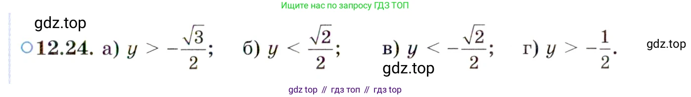 ГДЗ Алгебра, 10 класс Учебник, авторы: Мордкович Александр Григорьевич, Семенов Павел Владимирович, Денищева Лариса Олеговна, Звавич Леонид Исаакович, Корешкова Т А, Мишустина Татьяна Николаевна, Рязановский А Р, издательство Мнемозина, Москва, 2019, Часть 2, страница 87, номер 12.24, Условие