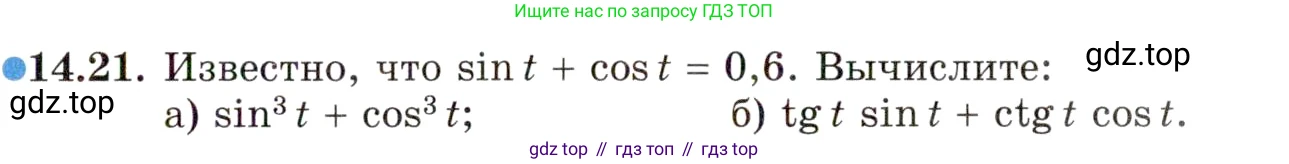 ГДЗ Алгебра, 10 класс Учебник, авторы: Мордкович Александр Григорьевич, Семенов Павел Владимирович, Денищева Лариса Олеговна, Звавич Леонид Исаакович, Корешкова Т А, Мишустина Татьяна Николаевна, Рязановский А Р, издательство Мнемозина, Москва, 2019, Часть 2, страница 97, номер 14.21, Условие
